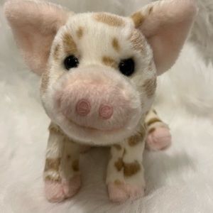 MUD PIE, plush spotted pig stuffed animal by Douglas the Cuddle Toy.